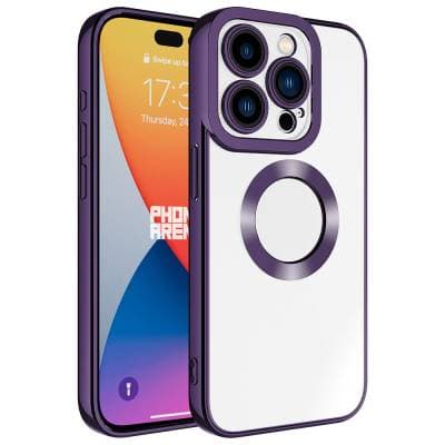 iPhone 15 Pro Max Kılıf Kamera Korumalı Logo Gösteren Zore Omega Kapak