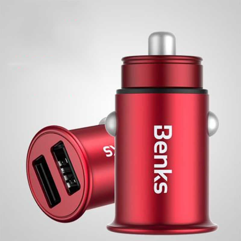 Benks C27 Çift USB Araç Şarj Aleti 4.8A