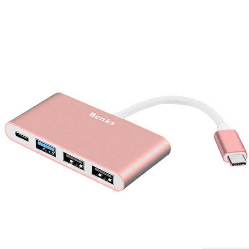 Benks U23 Type-C 3in1 USB Çoğaltıcı Adaptör