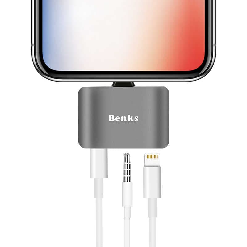 Benks U32 Lightning 3 in 1 Ses Adaptörü