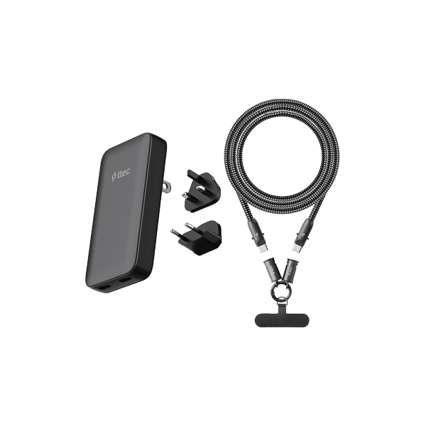 ttec Hediye Paketi 20 - SmartCharger Trio GaN 65W Seyahat Şarj Kiti + ExtremeCable Hip USB-C Kablo