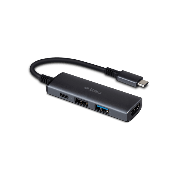 ttec 4 Girişli USB-C Hub/Çoklayıcı USB-C 100W PD 3.0 + 4K HDMI + USB-A 3.2 + USB-A 2.0 (MacBook Uyumlu)