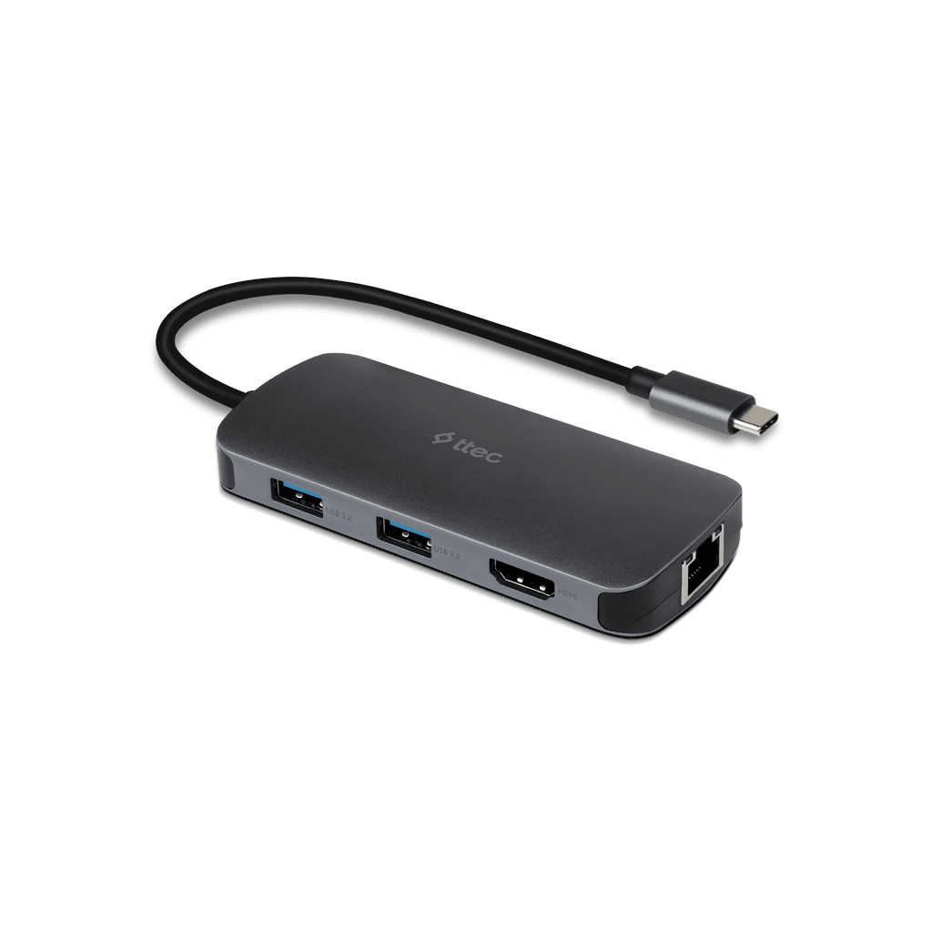 ttec 8 Girişli USB-C Hub/Çoklayıcı USB-C 100W PD 3.0 + HDMI + GB Ethernet + 2*USB-A 3.2 + USB-A 2.0 + SD + microSD (MacBook Uyumlu)