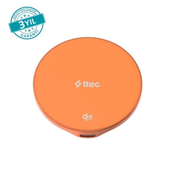 ttec AirCharger Pro 2 Touch Qi2.2/MagSafe Özellikli 25W iPhone/Android Kablosuz Hızlı Şarj Aleti