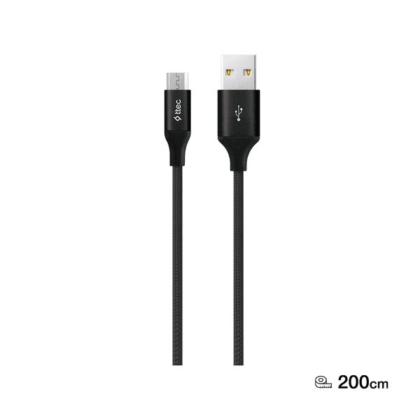 ttec AlumiCable XL USB-A - Micro USB Şarj Kablosu 2mt.