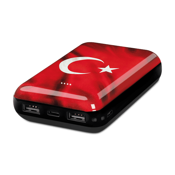 ttec ArtPower Türk Bayrağı 10.000 mAh Taşınabilir Şarj Aleti / Powerbank