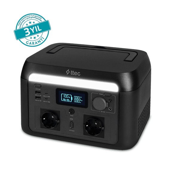 ttec PowerMax Pro 600W Taşınabilir Güç İstasyonu