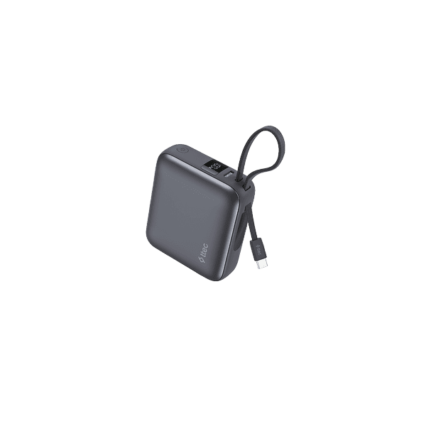 ttec ReCharger Mini LCD 10.000mAh PD 35W USB-C Dahili Kablolu Taşınabilir Hızlı Şarj Aleti/Powerbank