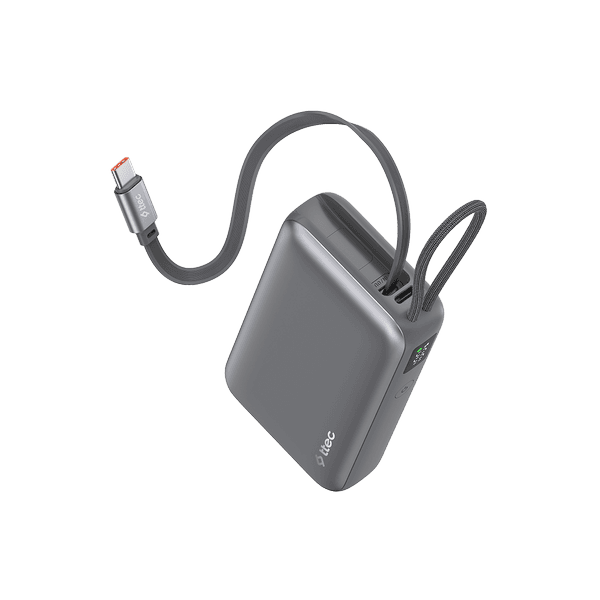 ttec ReCharger Pro LCD 10.000mAh PD 20W USB-C Makaralı Kablolu Powerbank