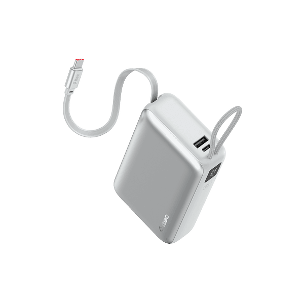 ttec ReCharger Pro LCD 20.000mAh PD 45W USB-C Makaralı Kablolu Powerbank
