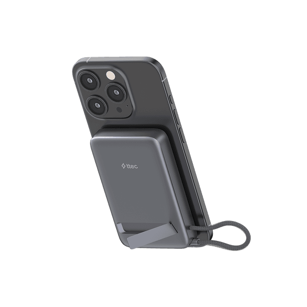 ttec ReCharger Pro M LCD 10.000mAh Qi2 / MagSafe 15W USB-C PD 35W Stantlı Kablosuz Powerbank