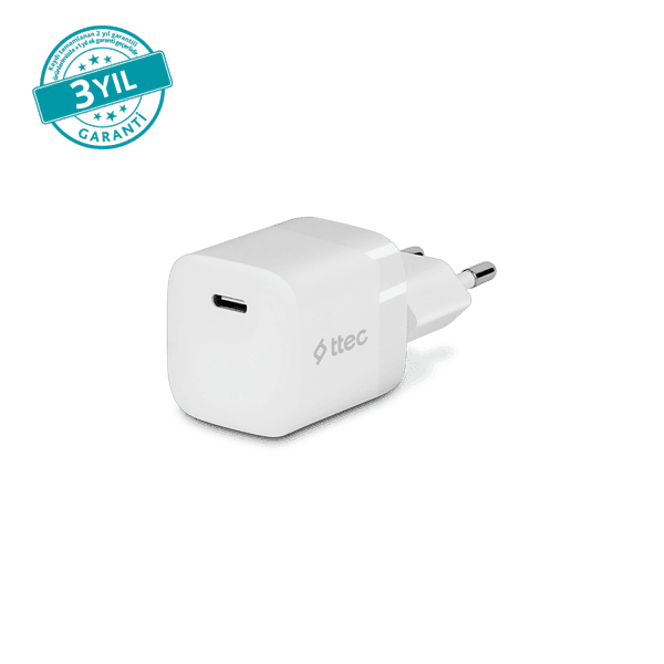 ttec SmartCharger GaN 30W PD USB-C Seyahat Hızlı Şarj Aleti