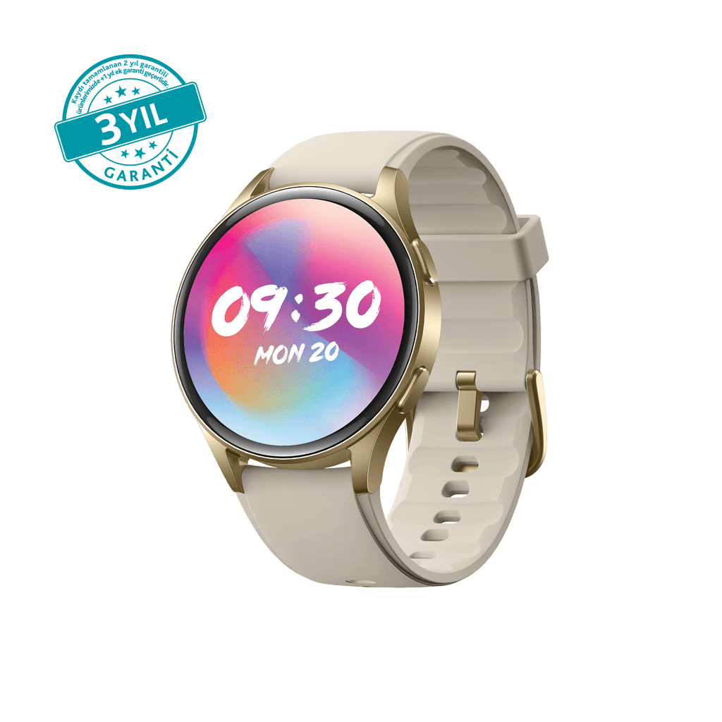 ttec Tempus Pro 43 mm AMOLED Ekranlı Yuvarlak Alüminyum Kasa Akıllı Saat