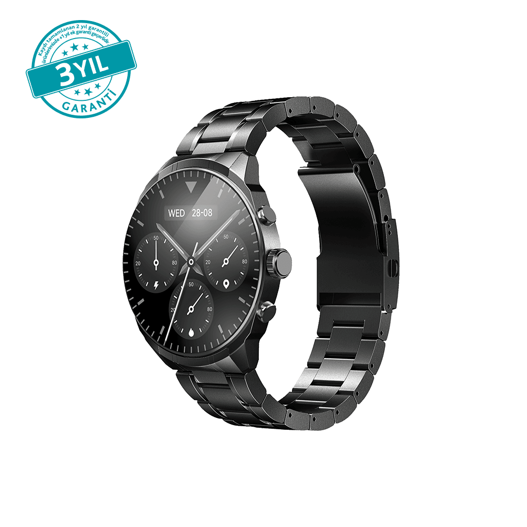 ttec Tempus Pro S 45 mm AMOLED Ekranlı Yuvarlak Metal Kasa Akıllı Saat