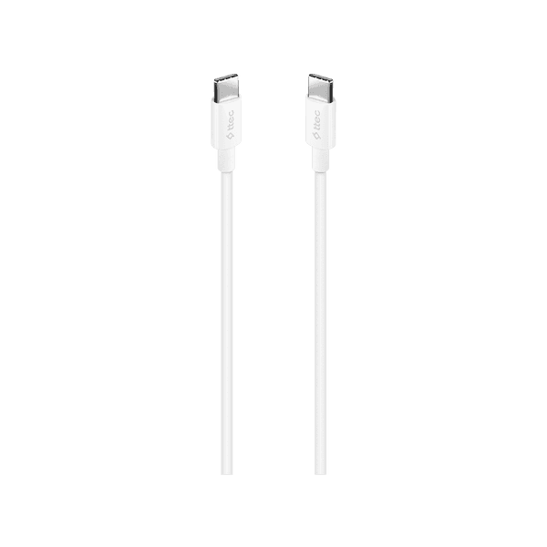 ttec USB-C - USB-C 120cm 60W PD/QC Hızlı Şarj/Data Kablosu Beyaz