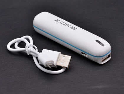 Zore 2600 mAh Taşınabilir Powerbank