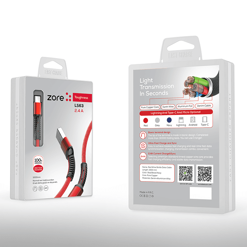 Zore LS63 Lightning USB Kablo