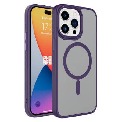 iPhone 15 Pro Zore Flet MagSafe Mat Kapak